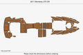 EVA Foam Teak Deck Flooring Mat for Monterey 275 CR (2011)