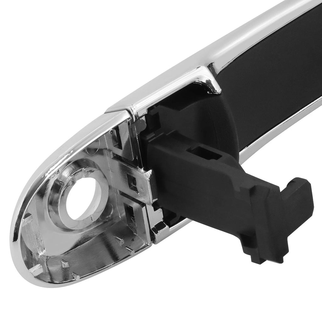 Front Left Exterior Door Handle w/ Keyhole Chrome for Nissan Cube Juke Versa (2009–2019)