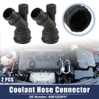 2X Radiator Coolant Hose Flange 6Q0122291F for VW Golf GTI (1999–2006)