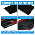 Windshield B Pillar Trim Set for Ford Explorer (2011) BB5Z-7820555-BB