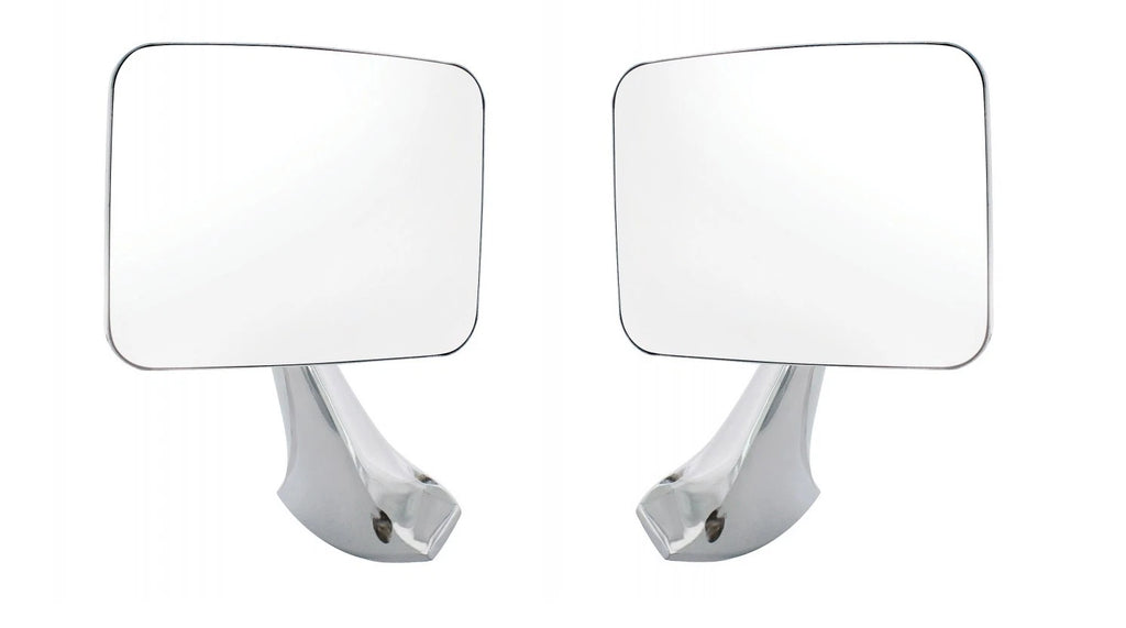 Outside Rearview Door Mirrors Chrome Pair for 1970–1972 Chevy Truck
