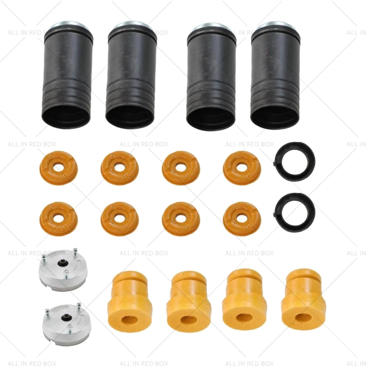 Front & Rear Strut Tops Bushing Bump Stop Dust Cover for BMW X6 (2008–2014)