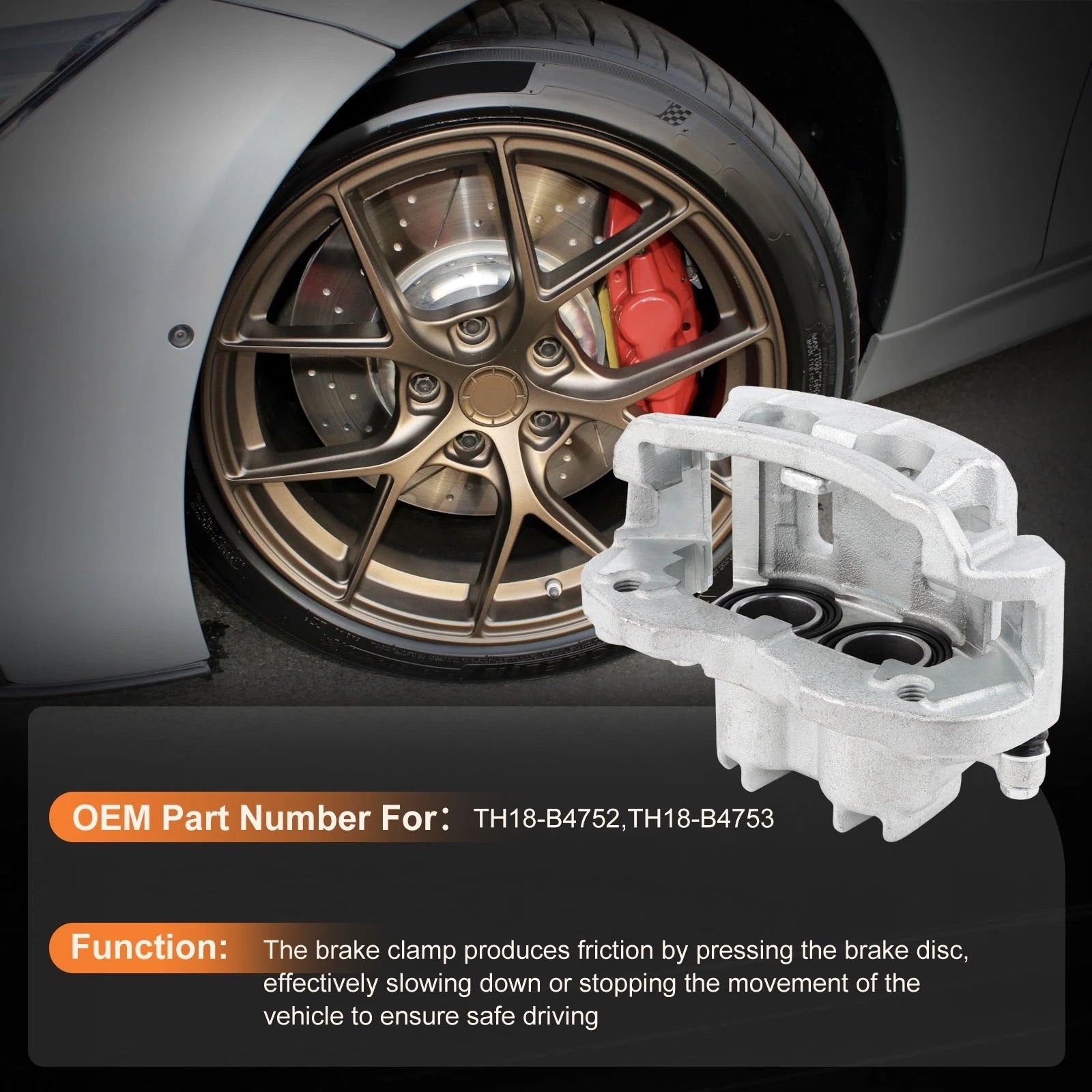 Brake Calipers with Bracket for Ford Excursion F-250 F-350 (2000–2004)