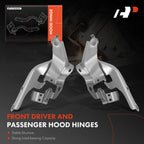 2Pcs Front Hood Hinge for Toyota Tacoma (2016-2023)