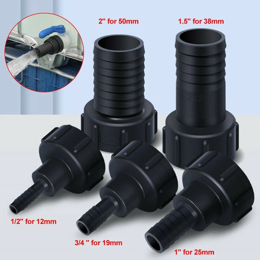 IBC Tank Adapter for Garden Hose Connector (12 to 2)