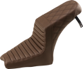 SADDLEMEN Step-Up Seat for Indian Scout (2015–2023) - Brown Tuck-n-Roll