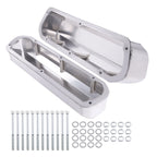 Fabricated Aluminum Covers for Ford 260-351W V8 (Polished, w/ Mounting Hardware)