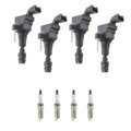 Set of 4 Ignition Coils & NGK Iridium Spark Plugs for Aura Cobalt HHR (2005–2010)