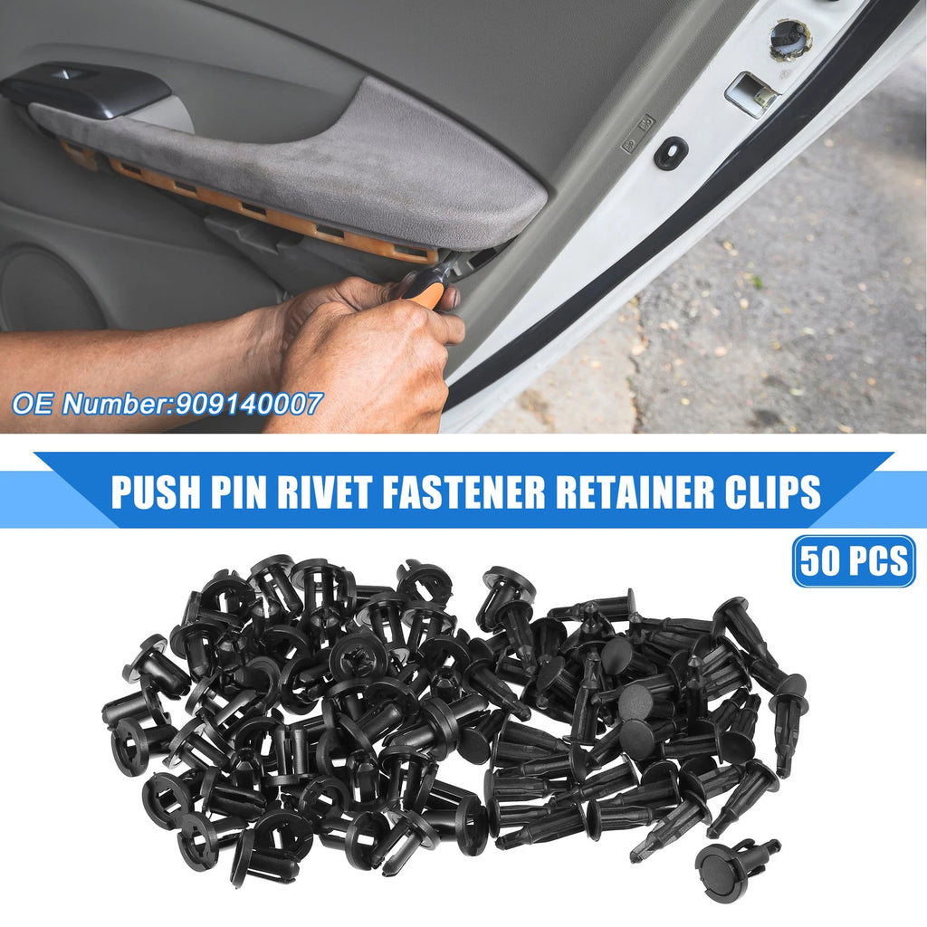 50 Pcs Push Pin Rivet Fastener Clips for Subaru Ascent (2019–2021)