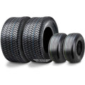Set of 4 Wanda Turf Tires for Zero-Turn Lawn Mower (13x5-6 & 23x10.50-12)