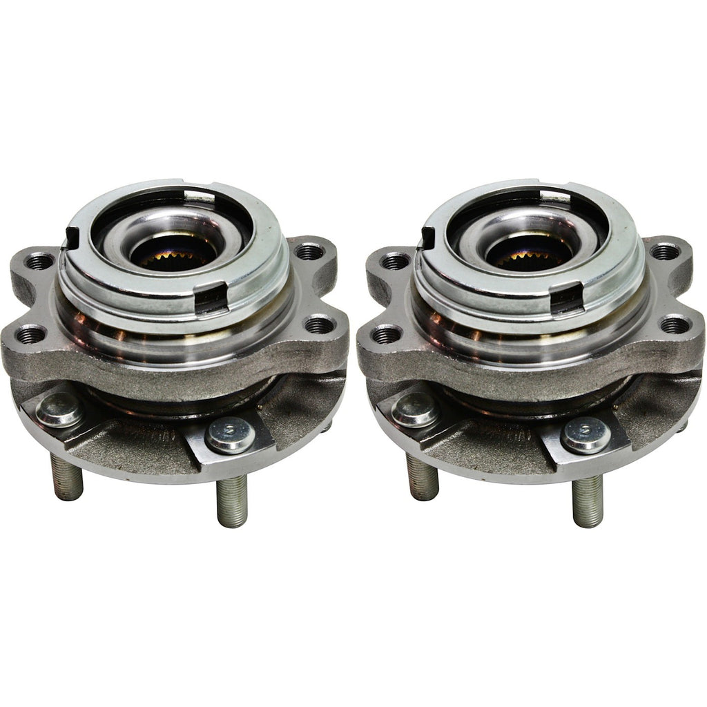 Wheel Hubs for Nissan Altima (2007–2013) Front Left Right with Bearing 4-Wheel ABS