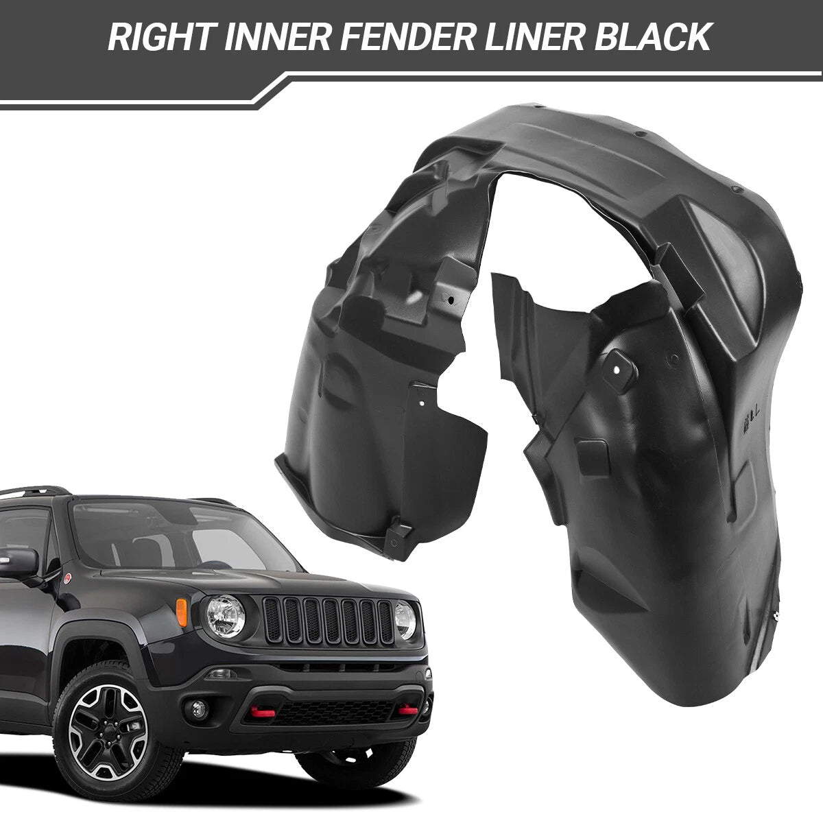 Front Right Inner Fender Liner for Jeep Renegade (2015–2018)