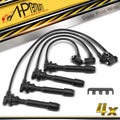 Set of 4 Spark Plug Wires for Hyundai Elantra Tiburon Tucson Kia Spectra