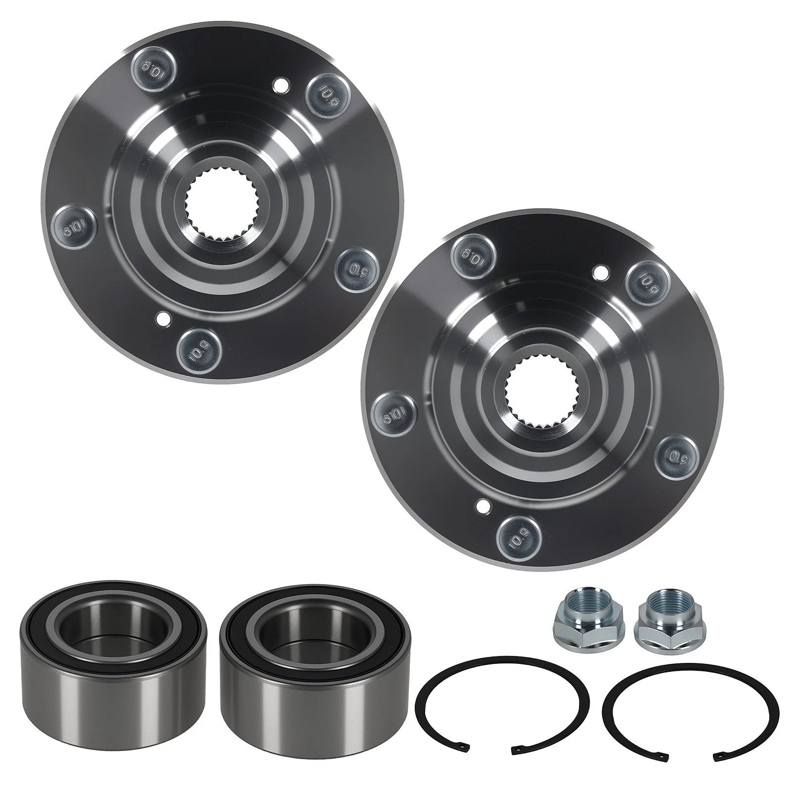 Set of 2 Wheel Hub Bearing Assemblies for Honda Accord (2003–2007)