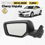 Left Side Door Mirror for Chevrolet Impala (2014–2020) 3 Pins 22936946