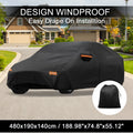 Waterproof 210D-PU Car Cover for Kia EV6 (2021–2023) with Driver Door Zipper