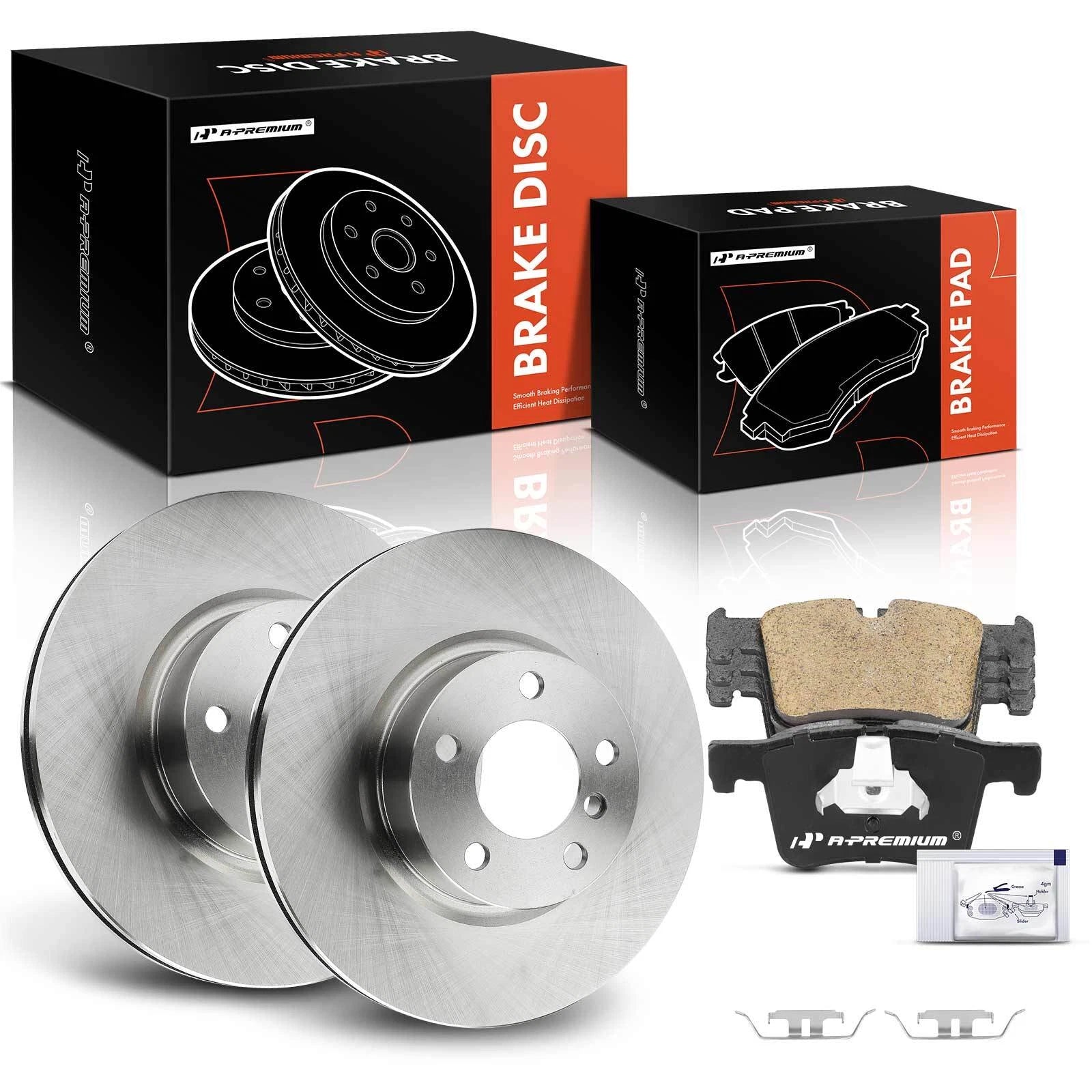 Set of 2 Front Disc Brake Rotors & Ceramic Pads for BMW X3 X4 (2011–2017)