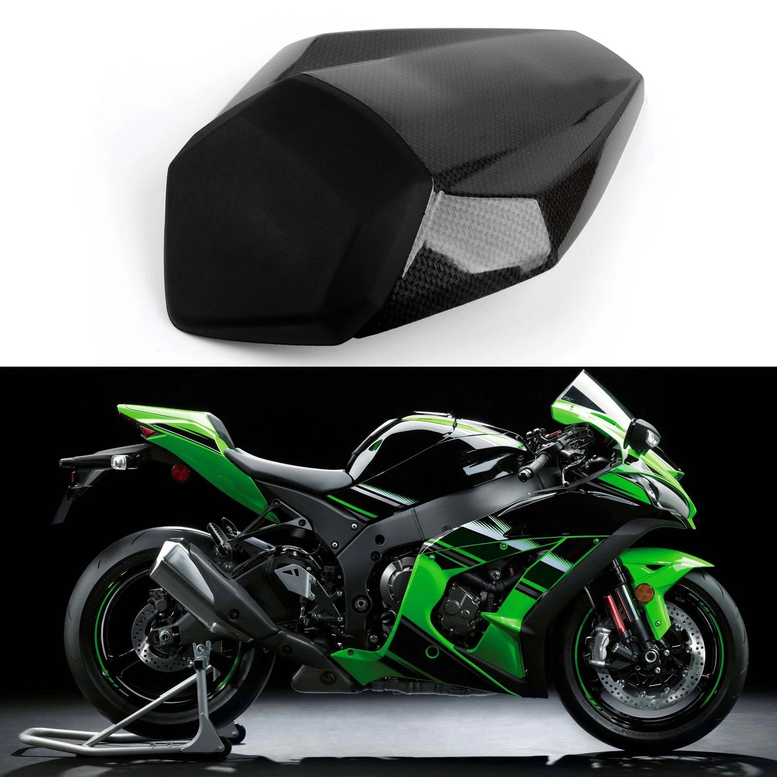 Rear Seat Cover Cowl for Kawasaki Ninja ZX10R (2016–2024) Carbon