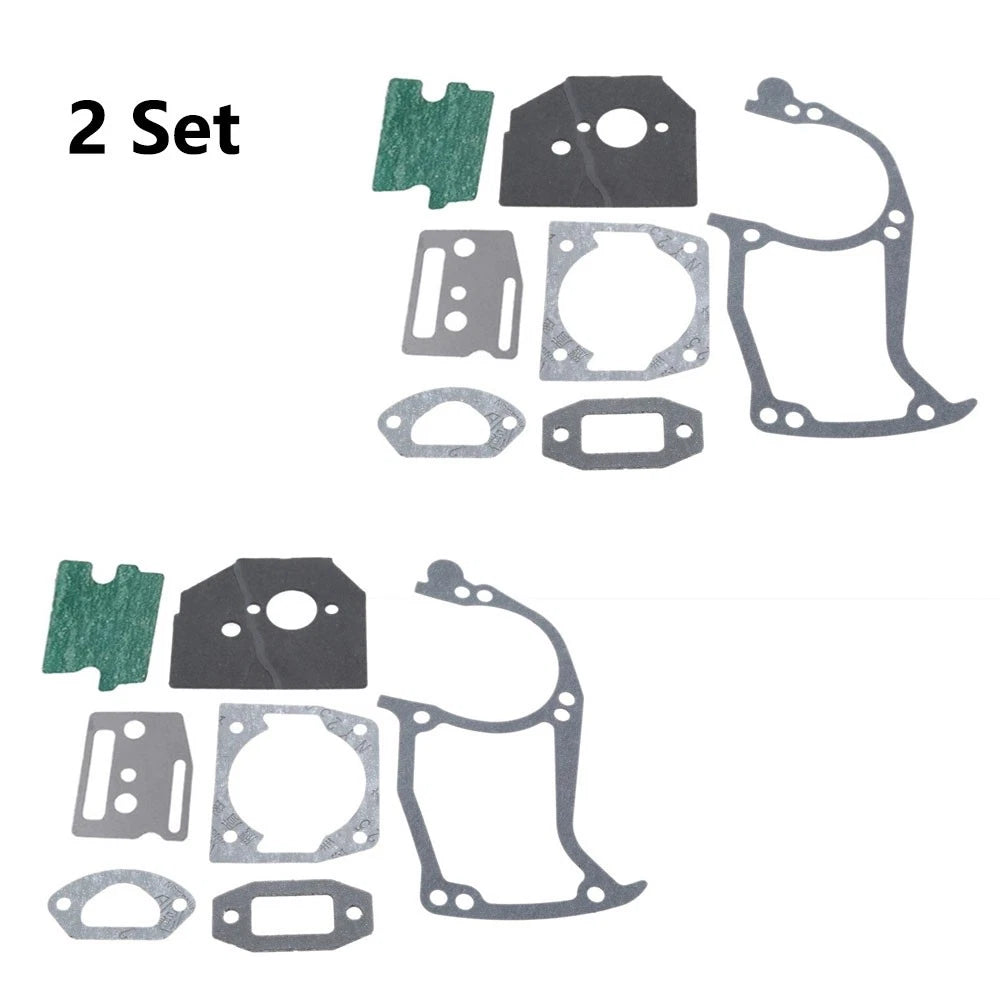 Set of 2 Chainsaw Gasket Kit for 45cc 52cc 58cc 4500 5200 5800