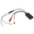 2X Radio Audio Cable Adapter 2RCA Connector for Car SUV