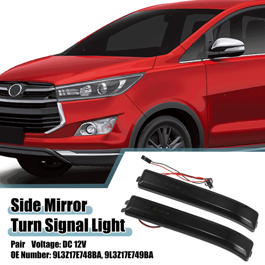 1 Pair Yellow White Side Mirror Turn Signal Light 9L3Z17E748BA for Ford 