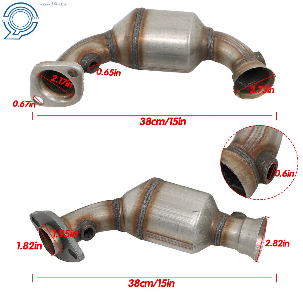 2X Catalytic Converters for Jeep Liberty (2002-2003) 3.7L V6