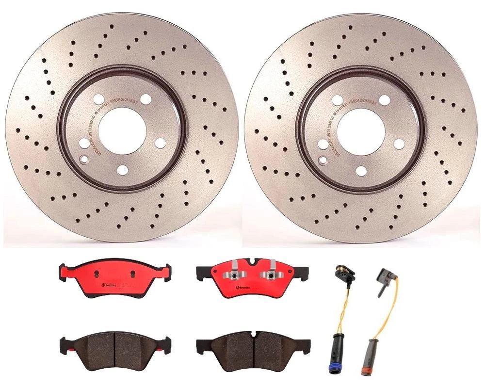 Brembo Front Brake Kit for MB W211 (2003–2009) - Ceramic Pads, Sensor, Rotors