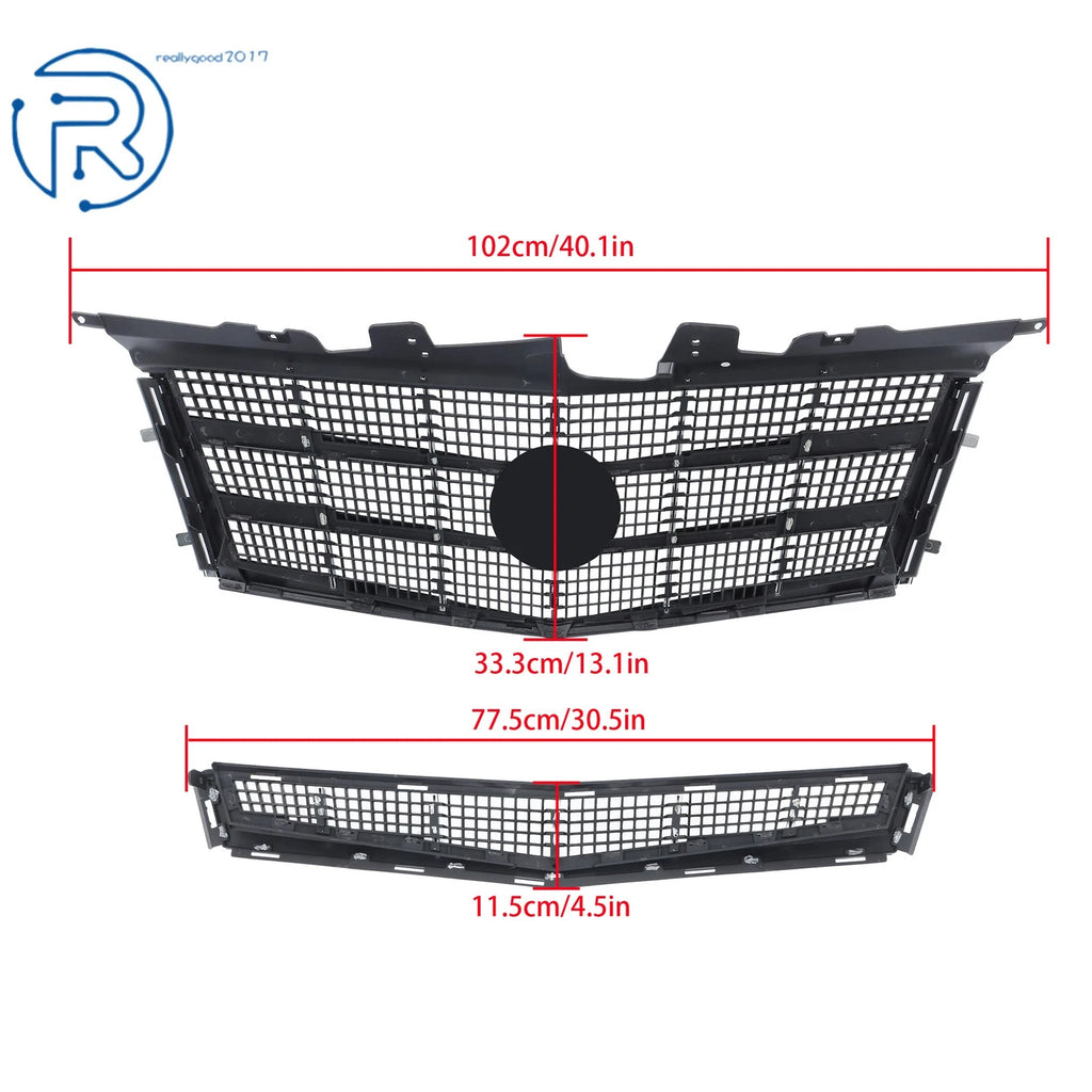 Front Upper Lower Grill Kit for Cadillac CTS (2008-2011)