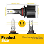 Set of 4 LED Headlight Bulbs Conversion Kit 9005 H11 for
