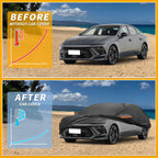 Waterproof Car Cover for Hyundai Sonata (190T-PU, Black)