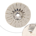 5 Inch Cotton Airway Buffing Polishing Wheel 16mm Bore for Rotary Tool