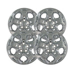 4 New 17" CHROME Wheel Covers Full hubcaps 5 Spoke for 2010 11 2012 Ford Fusion