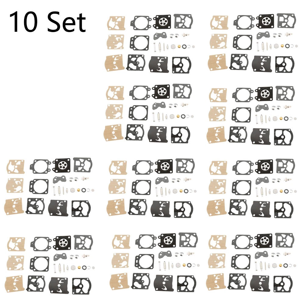 Set of 10 Carburetor Rebuild Kits for Walbro K20-WAT (Echo CS3000 CS301 CS320T)