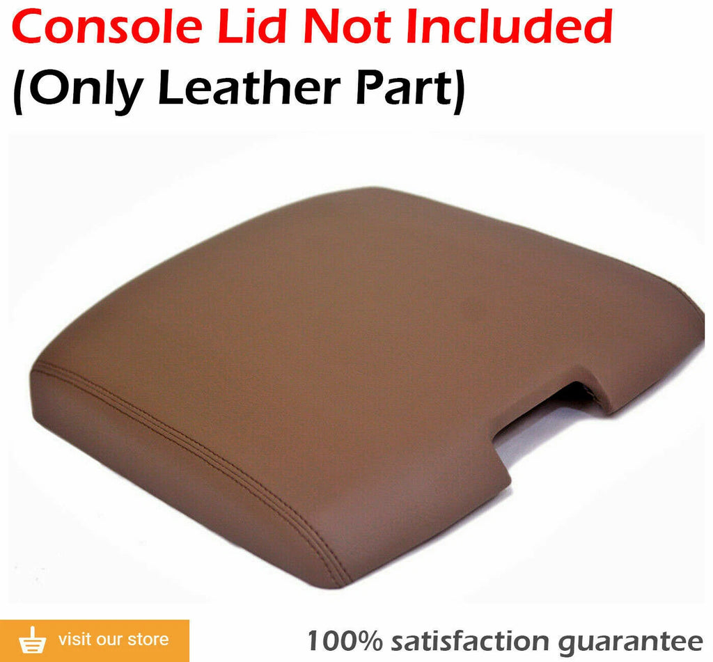 Center Console Lid Armrest Cover for Dodge Ram (2009–2016) Dark Beige PVC Leather