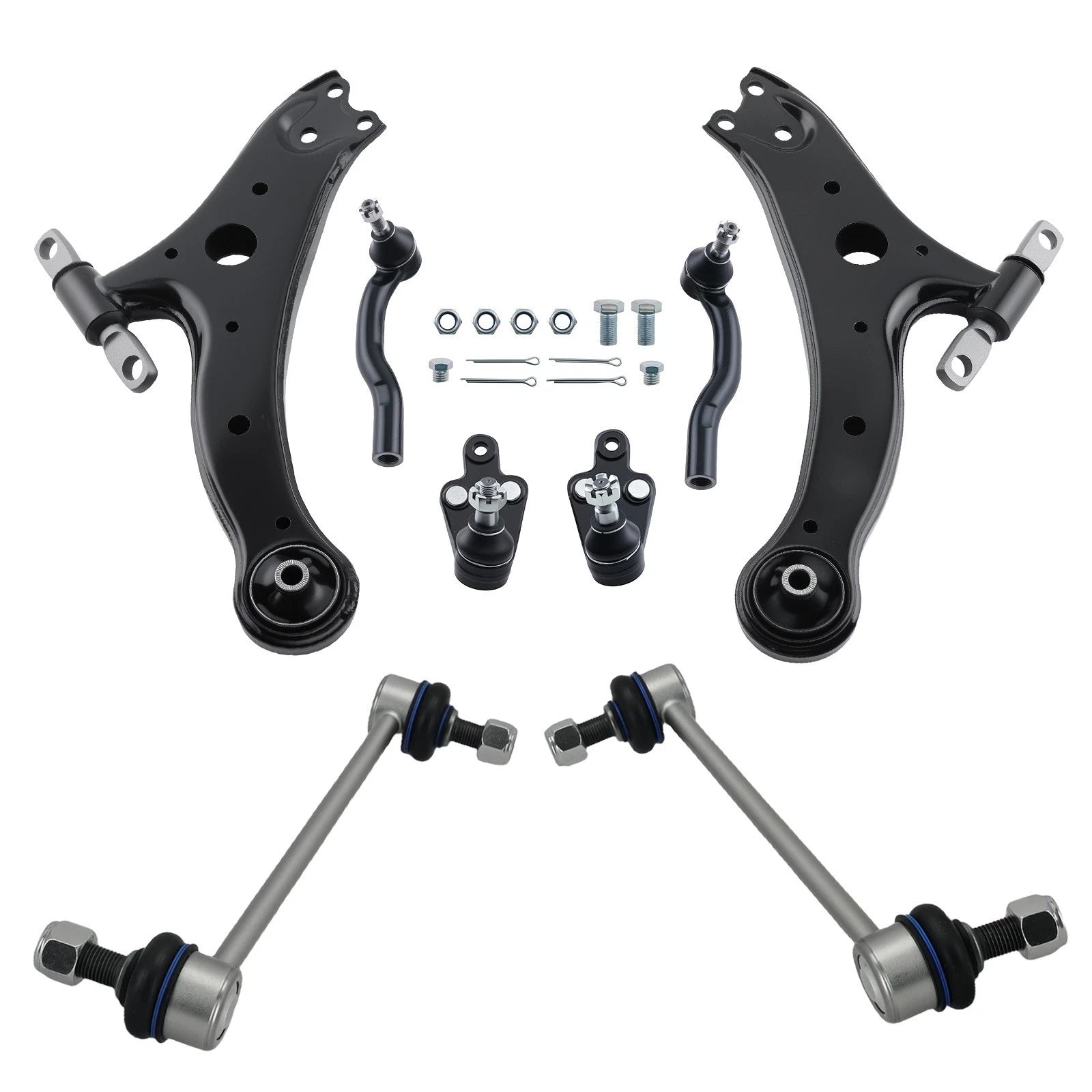 8pc Front Lower Control Arms Suspension Kit for Avalon (2005–2012)