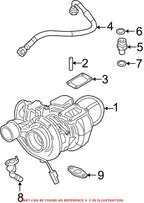 Genuine OEM Rear Turbocharger Oil Line Gasket for Ram 3500 (2010–2023) 68005334AB