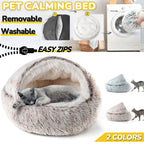 Cat Bed Cave House Washable Soft Calming Pet Nest for Dogs (2023)