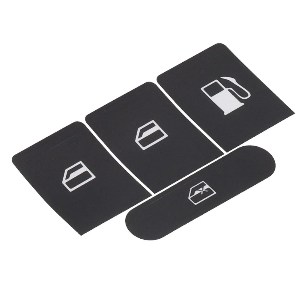 Sticker Set Black Overlay for Window Buttons Golf V Passat