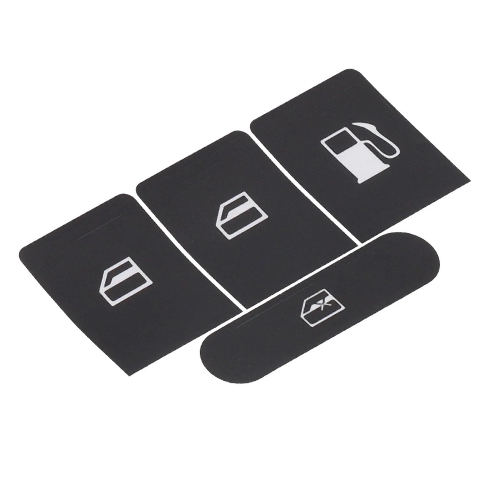 Sticker Set Black Overlay for Window Buttons Golf V Passat