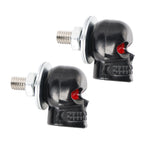 2X Skull License Plate Bolts for Motorcycle Bike (Universal Fit)