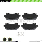 4X Metallic Brake Pads Rear for Chevy Malibu (2013–2015) & Buick Regal (2011–2017)