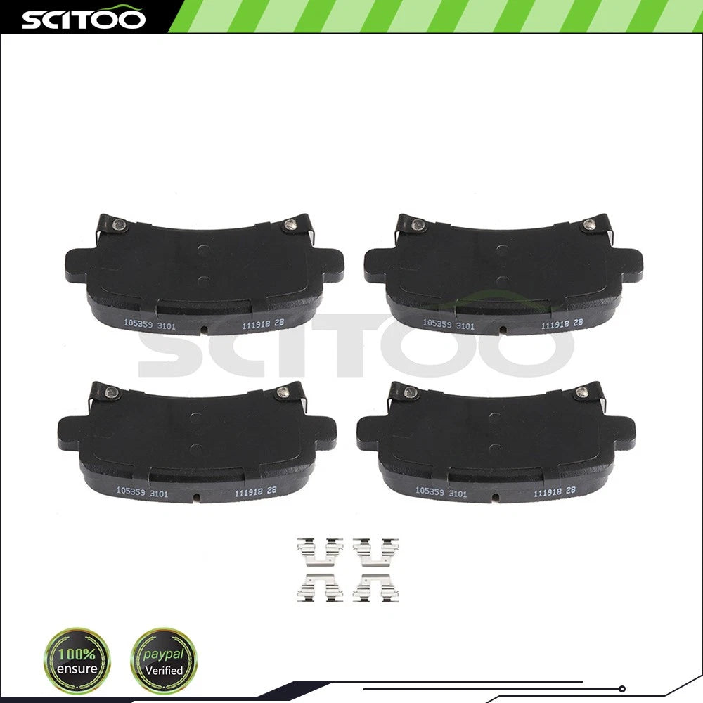 4X Metallic Brake Pads Rear for Chevy Malibu (2013–2015) & Buick Regal (2011–2017)
