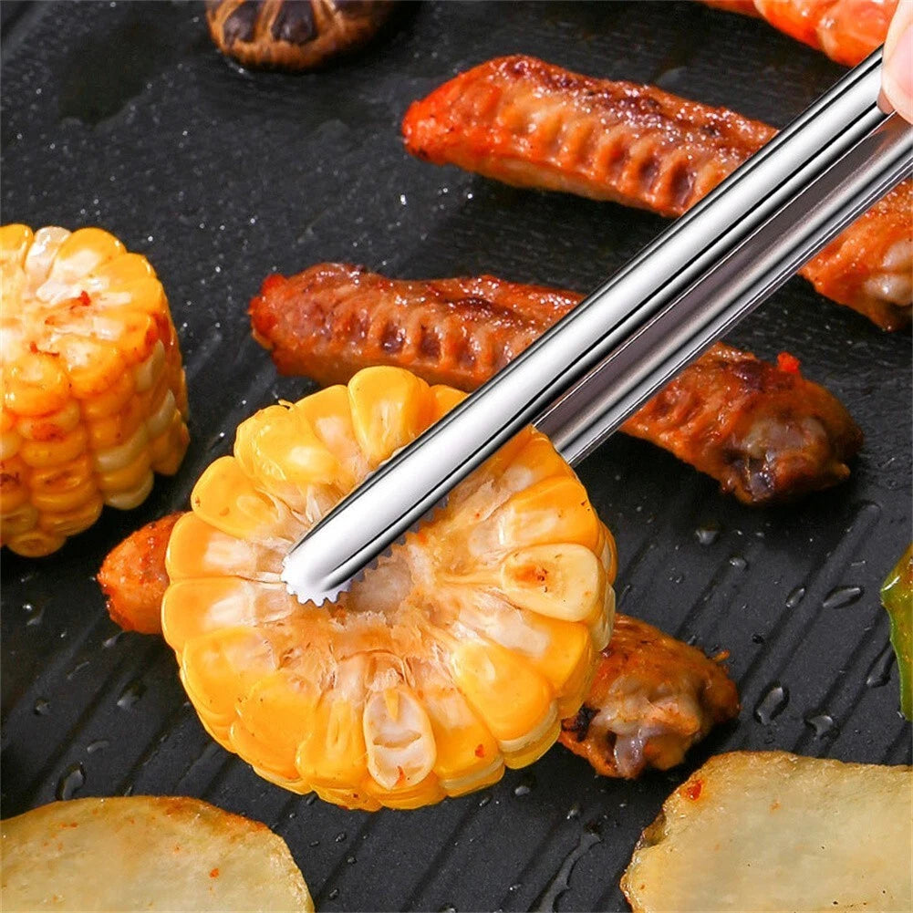 Stainless Steel Tongs for Grilling and Cooking (Universal Fit)