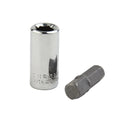 1/4 Square Drive to 1/4 Hex Shank Impact Socket Adapter