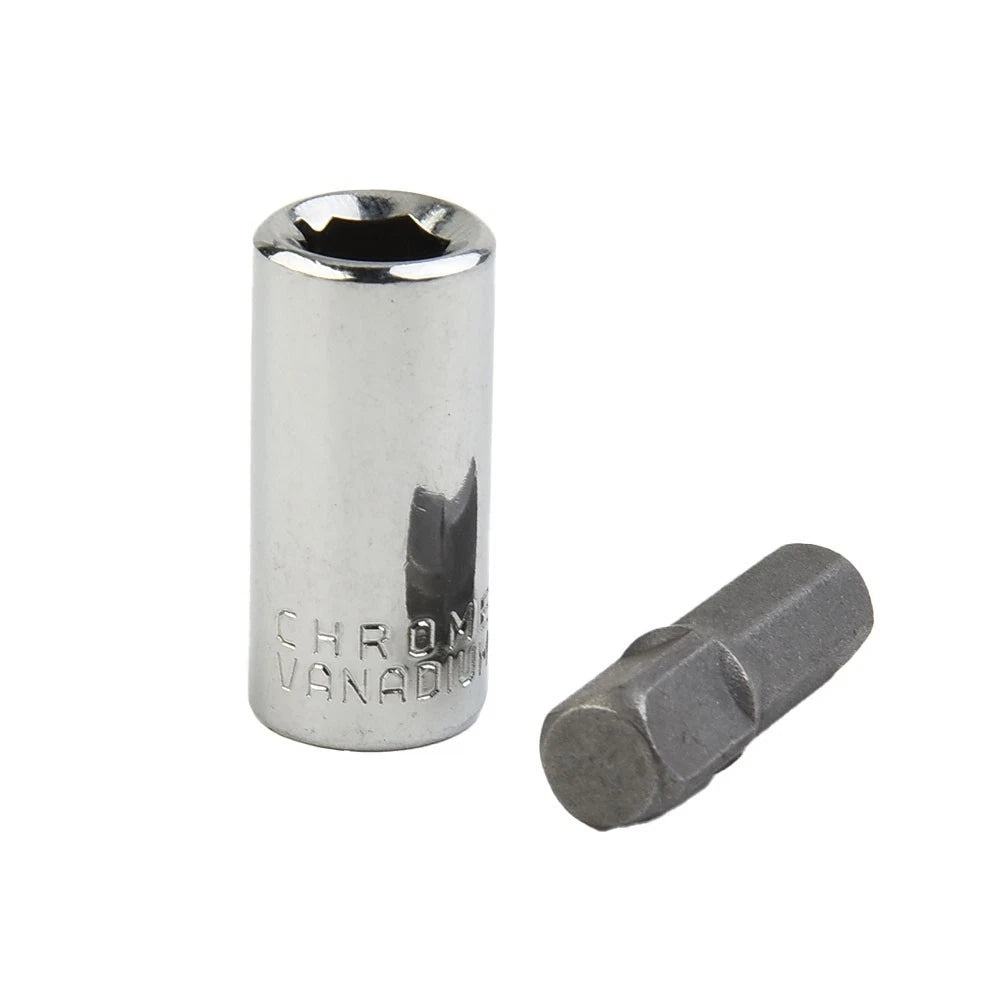 1/4 Square Drive to 1/4 Hex Shank Impact Socket Adapter