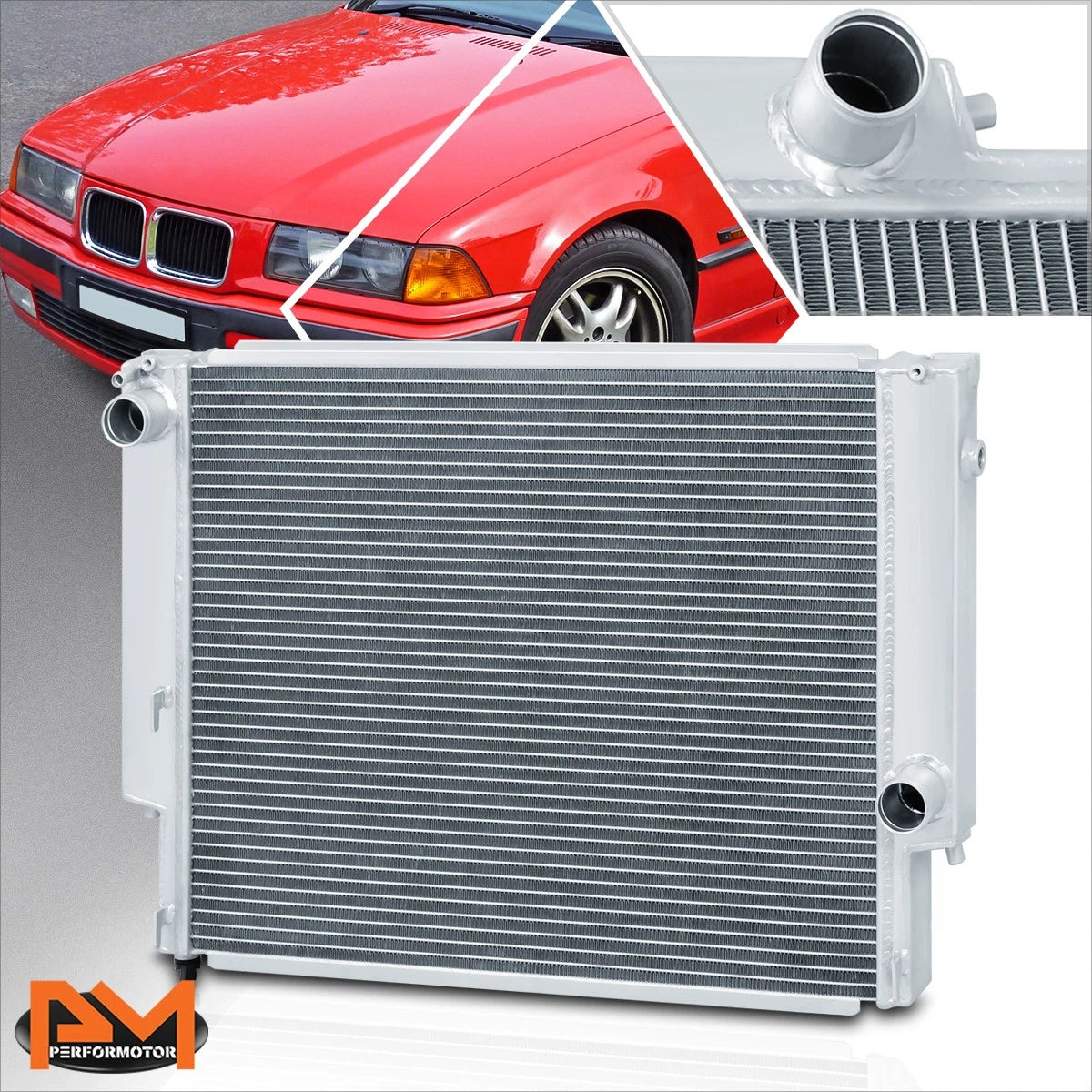 2-Row Aluminum Radiator for BMW E36 3-Series (1992–1999)