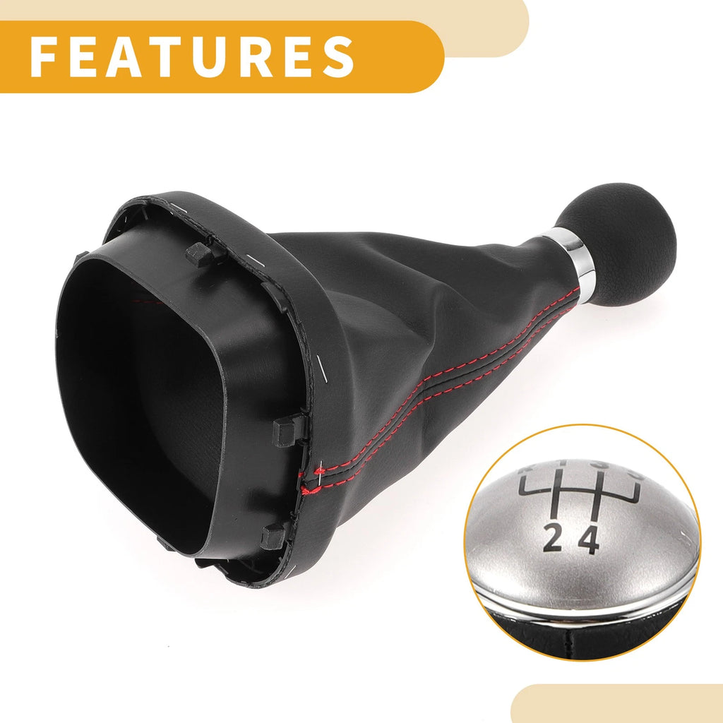 5 Speed Gear Shift Knob with Cover No.1T0711113R for VW Caddy (2004–2009)