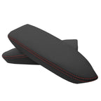 Front Door Armrest Cover for Acura TL (2004–2008) Red Stitch PVC Leather