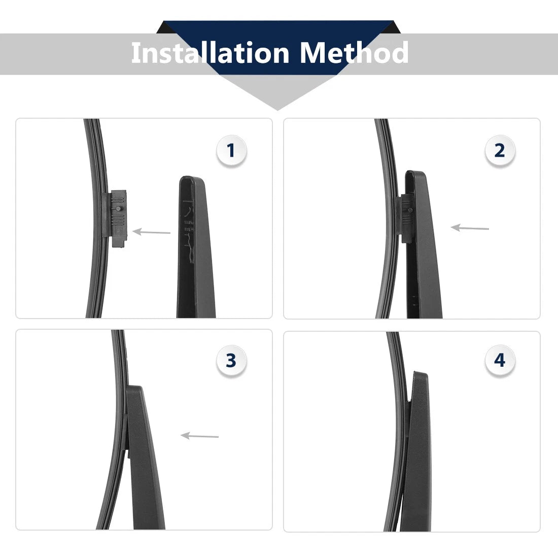 Set of 2 Rear Windshield Wiper Blade Arms for BMW 3 Series E91 (2006–2012)