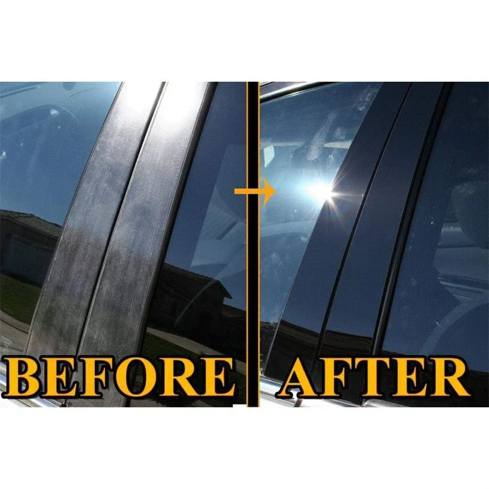 10x Glossy Black Door Window Trim Covers for Toyota RAV4 (2019-2023)